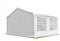 TOOLPORT Tendone per Feste 3x4m Telo in PVC 600 N Impermeabile Montaggio Facile