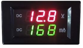 Doppio misuratore di tensione CC corrente DC 3,5-30 V Tre fili Corrente continua Voltmetro digitale Amperometro DC 4,5-100 V Amp Meter DC 0-999 mA(White cover,DC3.5-30V)