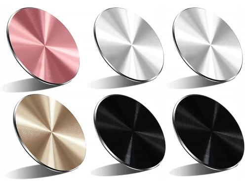 6pcs Handy Magnet Handy Magnetplatte MetallpläTtchen Selbstklebend Metallplatte füR Magnet füR Handy HandyhüLle Handyhalterung Handy Magnet Handy MetallpläTtchen Selbstklebend Metallplatte füR Magnet