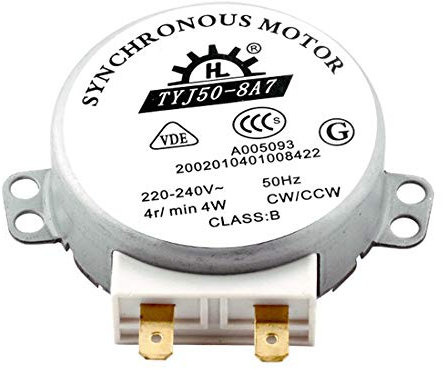 TYJ50-8A7 Motor Horno Microondas, AC 220-240V Calentador eléctrico Motor sincrónico de plato giratorio Soplador de aire caliente Accesorios