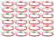 Yolev 24 Stück Rot Seil Armband Schutz Amulett Geflochtene Armbänder Rot Handgefertigtes Freundschaftsarmband Knoten Kabbalah Glück Männer Armband Glücksarmband Damen Freundschaftsbänder