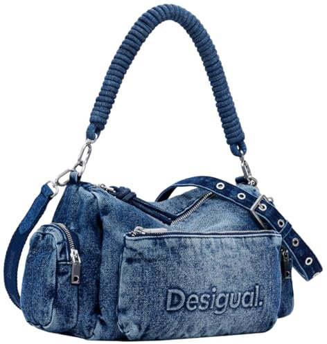 Desigual Damen 25SAXD22 Bag_Half Logo, Blue