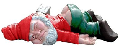 Garden Gnome Funny Gnome Statue Naughty Lawn Resin Figurine Outdoor Statue for Lawn Yard Balcony Home Ornaments Garden Decoration (Red) (Red)