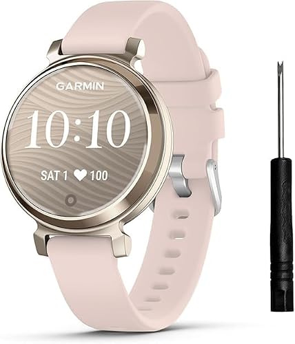 TopPerfekt Band Compatible with Garmin Lily 2, Slim Soft Silicone Quick Release Replacement Wristband for Lily 2, Garmin Lily2 Active(14mm) Smartwatch Strap- Nebulae Powder