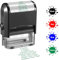 Personalisierter Stempel,selbstfärbender,Adress stempel, individueller Gummi-Rücksendeadress-Stempel für Geschäft, mit Namensunterschrift, 3/4/5/8 Zeilen, 75 x 38mm