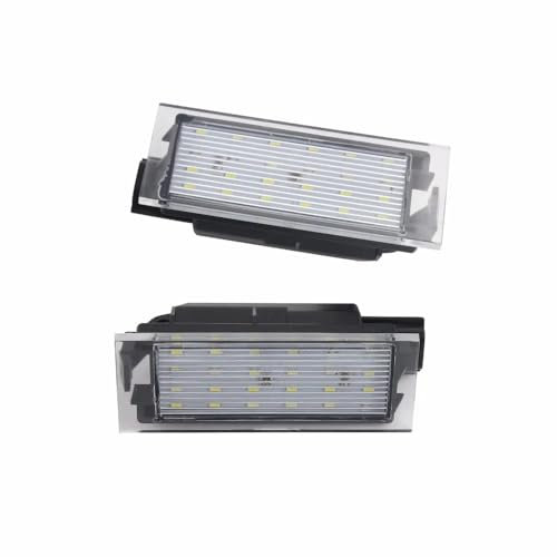 Für Renault Clio MK III MK IV Master Megane MKII MKII Vel Satis 2006+(CA235),2x Nummernschild Beleuchtung Kit Weiß