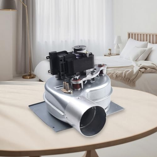 Kamingebläse, 35W Kamingebläse Ventilator Geräuscharm 220V 2000rpm, Eingebauter bürstenloser Motor, für Holz/Holzbrenner/Kamin