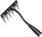 Râteau à main de jardin 5/6/7/8 dents Outil agricole Scarificateur d'ongles agricole Herse en métal Herse désherbage Herse