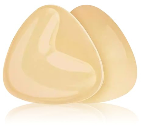 FUIPVGI Imbottitura Autoadesive Reggiseno, Coppe Push Up Silicone, Coppe Adesive Seno Push Up, Inserti in Imbottitura Reggiseno Cuscinetti per Bikini e Costumi da Bagno (C)
