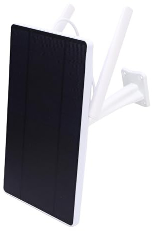 Fockety Solarbetriebener 4G-LTE-Modemrouter mit SIM-Kartensteckplatz, 2,4-GHz-WLAN-Extender für den Außenbereich, mobiler Hotspot mit 10-W-Solarpanel und 15.000-mAh-Akku für Camping (US Version)