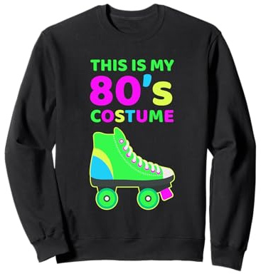 80er Jahre Kostüm Party Rollschuhe Outfit Herren Damen Sweatshirt