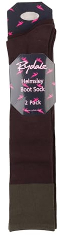 Rydale Ladies Tall Boot Socks Womens Winter Accessories Knee Length Sock (UK, Alpha, One Size, Regular, Regular, Dark Brown)