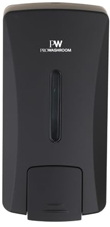 Pro Washroom 1000ml Commercial Soap Dispenser – Wall-Mounted, Leak-Proof, Easy Refill, Lockable & Durable ABS Design – Commercial & Home Use (Black)