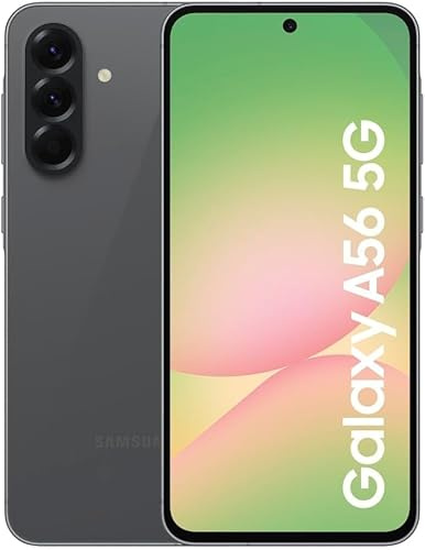 SAMSNG A56 5G, Android Smartphone, 128GB Storage, 8GB RAM, Awesome, 6x OS Upgrades, Large Display, Long Battery Life (Awesome Graphite)