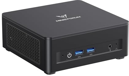 MINISFORUM UM760 Slim Mini PC, AMD Ryzen 5 7640HS Mini Computer(6 Cores 12 Threads, Max 5.0GHz), 16GB DDR5 + 512GB PCIe 4.0 SSD, 8K@60Hz HDMI 2.1/USB4, WiFi 6E/BT 5.3/Auto Power On