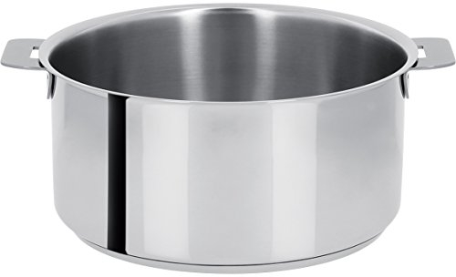 Cristel - F26Q Faitout inox 26cm sans poignée amovible - Collection Mutine