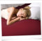 Formesse Spannbettlaken Spannbetttuch Bella Donna La Piccola Jersey für Boxspring Topper 90x200 cm (carminrot)
