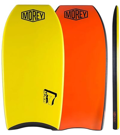 MOREY® Boogie Board. Mach 7, Bodyboard; Body Boards for Beach, Single REX Stringer (Embedded Rod) for Durability, Engineered with HDPE Slick Bottom for Speed (2026 Model)