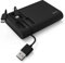 Hama Power Pack (Lithium-Ionen Ladegerät (Li-Ion), 10400mAh, für Smartphone, Micro-USB, Lightning, USB-A, integrierter Kabelkanal schwarz