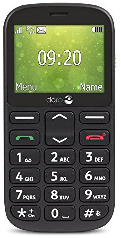 Doro 1360 Unlocked 2G Dual SIM Mobile Phone for Seniors (Black)