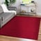 Teppium Moderner Kurzflor Teppich Wohnzimmer 200x300 (200 x 290 cm) Rot - Waschbarer Teppich Dichtere, Flauschig, Extra Weich und Einfarbig - für Schlafzimmer, Esszimmer oder Küche