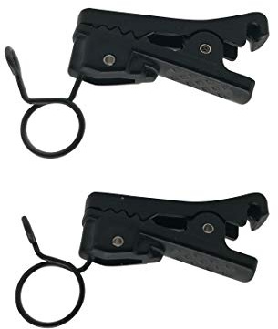 CANFON ABS Plastic Lavalier Microphone Tie Clip for Omnidirectional Condenser Microphone, Pack of 2 (6.2mm)