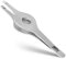 BRV MEN Pince À Épiler À Large Prise - Tout Acier Inoxydable - Pince À Épiler Pour Les Sourcils Et Le Nez/Les Oreilles/Les Poils Du Visage (Argent)