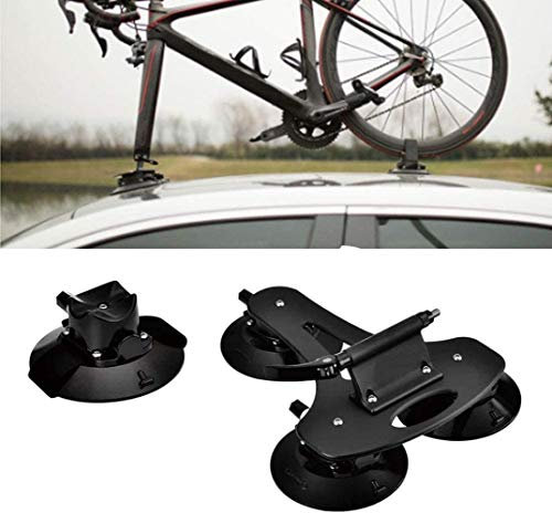 ZCX Fahrrad-Fahrrad-Auto-Fahrradträger mit Saugern Auto-Saugeinfassungs Dach for Sport Im Freien Tourismus-Camping for Autos Fahrradträger Dach Mounted Fahrradträger-Auto-Rück Rack-Mounted Rück Univer