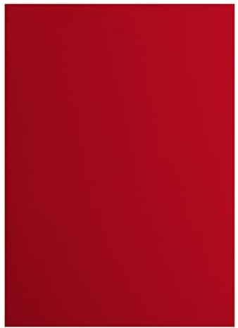 Vaessen Creative 2927-030 Florence Cardstock Papier, Rot, 216 Gramm/m², DIN A4, 10 Stück, Glatt, für Scrapbooking, Kartenherstellung, Stanzen und andere Papierbasteleien, Poppy