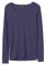 GW CLASSY OUTFIT Women's Ladies Long Sleeve V Neck Top Basic Plain Casual Wear T-Shirts Tops UK Size (8-26) (Navy Blue, M-L 12-14)