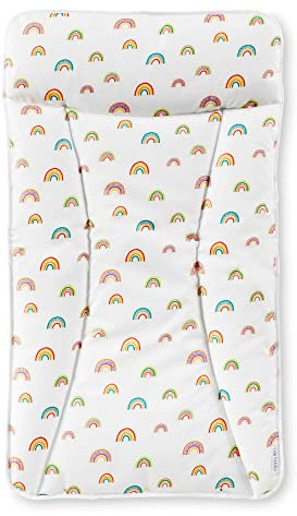 Ickle Bubba Padded Wipe-Clean Baby Changing Mat – Soft, Gentle on Baby’s Skin, Easy to Clean, Perfectly Fits All Ickle Bubba Changing Units, Essential Nursery Accessory (Rainbow Dreams)