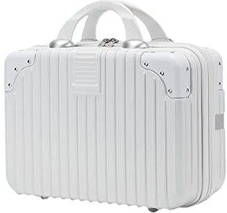 Balakaka Vanity Case de Voyage Femme Trousse de Toilette Rigide Portable Imperméable Trousse de Maquillage avec Nervures, Vanity Abs Trousse à Cosmétiques Rigide pour Vacances Voyager