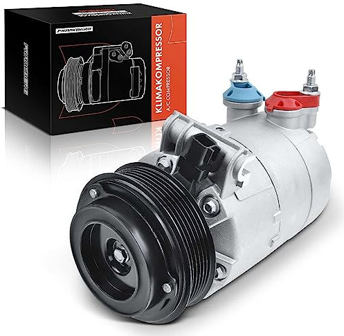 Frankberg Compressore dell'aria condizionata con frizione Benzina Compatibile con S-Max WA6 Mondeo IV BA7 S60 II 134 V60 I 155 157 Galaxy WA6 Freelander 2 FA 9G9N19D629LD, con l'olio preconfezionato