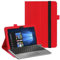 Schutzhülle für Asus Transformer Mini T103HA Tablet, ultradünn, mit Standfunktion, leicht, Leder, für Asus Transformer Mini T103 T103H T103HAF 25,7 cm (10,1 Zoll), Rot
