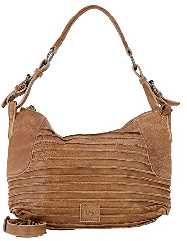 FREDsBRUDER Riffel Fectors Midi Hobo - Schultertasche 33 cm iced coffee