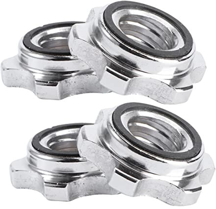 PLAFOPE 4 Stück Langhantel-kontermuttern Sicherheitsmutternkragen Zum Gewichtheben Entfernen Von Robustem Material Passend Für Langhantelkragenklemmen