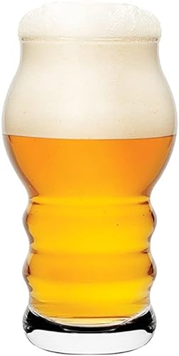 ANVALI Dad Gifts-Glass Beer Stein, Transparent Glass Beer Mug,Personality and Creativity Beer Glasses for Freezer,beer Cups Beer Glass Drinking Glasses 430ml