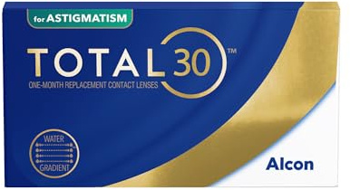 TOTAL30 for Astigmatism | 3 Stk | CYL 2.25 | ACHSE 30 | +01.75 dpt | Weiche Monatslinsen für außergewöhnlichen Komfort bei Hornhautverkrümmung mit BC 8.6 mm und DIA 14.5 mm