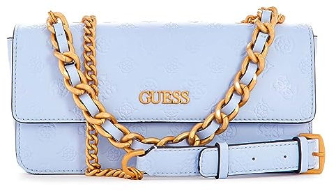 GUESS Geva Convertible Flap Crossbody Bag Ice blue