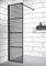 Badplaats B.V. Duschwand Essos 60 x 200cm - Grauglass - Glas Duschabtrennung Schwarz - Walk-In Dusche Nano Duschtrennwand