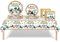 53Pcs Christmas Party Tableware Decorations,Merry Christmas Tree Snowman Tableware Set Party Table Cloth,7inch 9inch Paper Plates,Paper Napkins for Xmas Disposable Dinnerware,Picnic party Supplier
