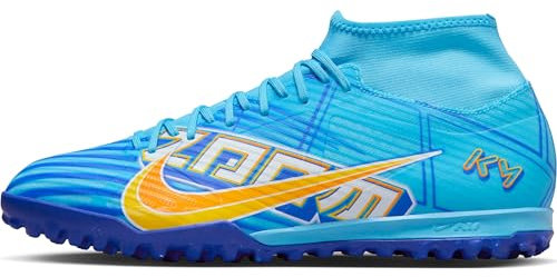 Nike Zoom Superfly 9 Academy Km TF, Alta Hombre, Baltic Blue/White, 44.5 EU