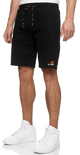 Indicode Herren INRobbie Sweatshorts Shorts mit Kordelzug und 3 Taschen | Bequeme Shorts für sommerliche Tage, kurze Hose, Herrenshorts, Sportshorts, Sweatshorts, Freizeithose, Sommerhose für Männer