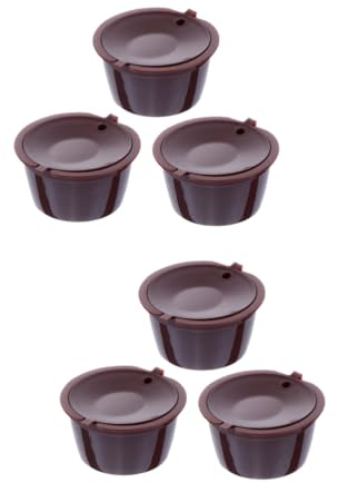 Alipis 6pcs Gusto Coffee Filter Strainer Mugs for Capsule Coffee Machines Reusable Capsule Filters