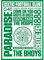 Celtic FC Word Poster A4