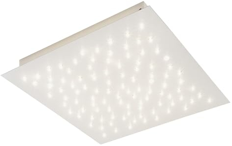 casa NOVA LED-Deckenleuchte - Weiß - Metall - 45 x 45 cm