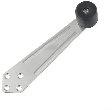 Stainless Steel 90 Degree Over Head Mute Door Buffer Rubber Top Stopper, Wall Mount Holder, Left and Right
