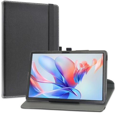 LiuShan Rotary Funda para Blackview Mega 1, Folio Soporte PU Cuero con Funda Caso para Blackview MEGA1 Tablet 12 Pulgadas,Negro