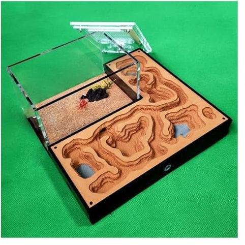 Ameisenfarm Nistkasten, Klassische Ameisenfarm, Ameisenburg Aus Acrylgips, Flacher Ameisenhügel, Lebensraum, Fütterungsbereich, Werkstatt, Ameisennest, Farm Ameisenhaus