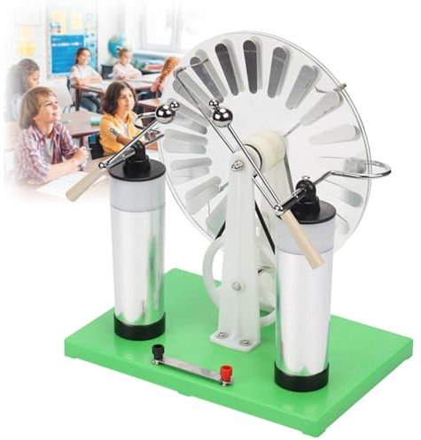 MTTXY Generatore statico, generatore di elettricità a induzione elettrostatica per Macchina statica da Laboratorio, esperimento di Fisica per sussidi didattici